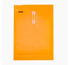 Sobre de Plástico con Hilo, Tamaño Carta Vertical, MAE, Paquete/12