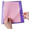 Folder con Costilla Tamaño Carta, de Plástico Resistente, Colores Variados, Paquete/6