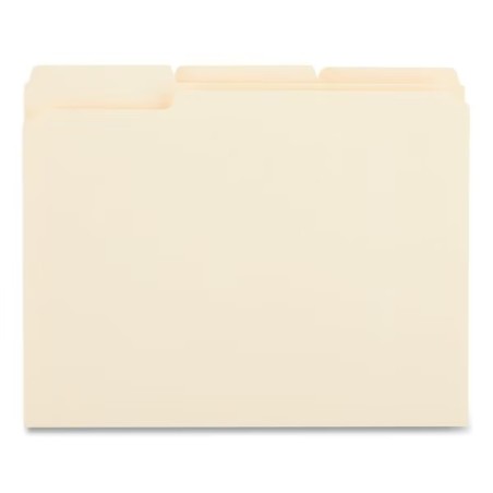 Folder Manila Tamaño Carta Universal, Pestaña Superior De 1/3, Caja/50