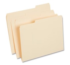 Folder Manila Tamaño Carta Universal, Pestaña Superior De 1/3, Caja/50