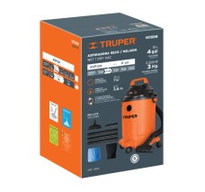 Aspiradora de Sólidos Y Líquidos, Plástica, Capacidad de 15 Litros (4 gal), Truper