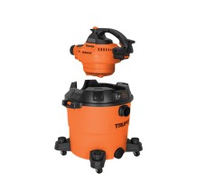 Aspiradora de Sólidos Y Líquidos, Plástica con Soplador Desmontable, Capacidad de 45 Litros (12 gal), Truper