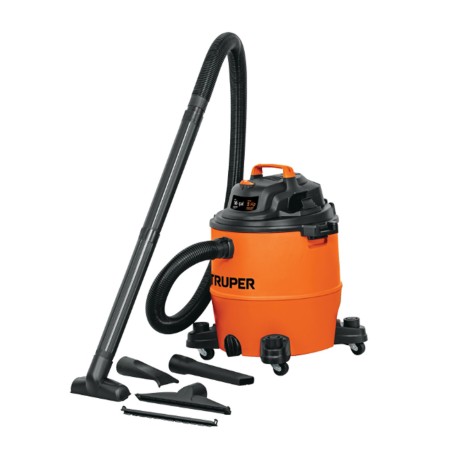 Aspiradora de Solidos Y Líquidos, Plástica, Capacidad de 60 Litros (16 gal), Truper