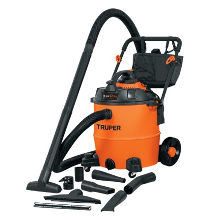 Aspiradora de Sólidos Y Líquidos, Plástica con Soplador Desmontable, Capacidad de 60 Litros (16 gal), Truper