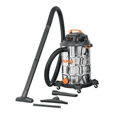 Aspiradora de Solidos y Liquidos de Acero Inoxidable, Capacidad 60 Litros (16 gal)