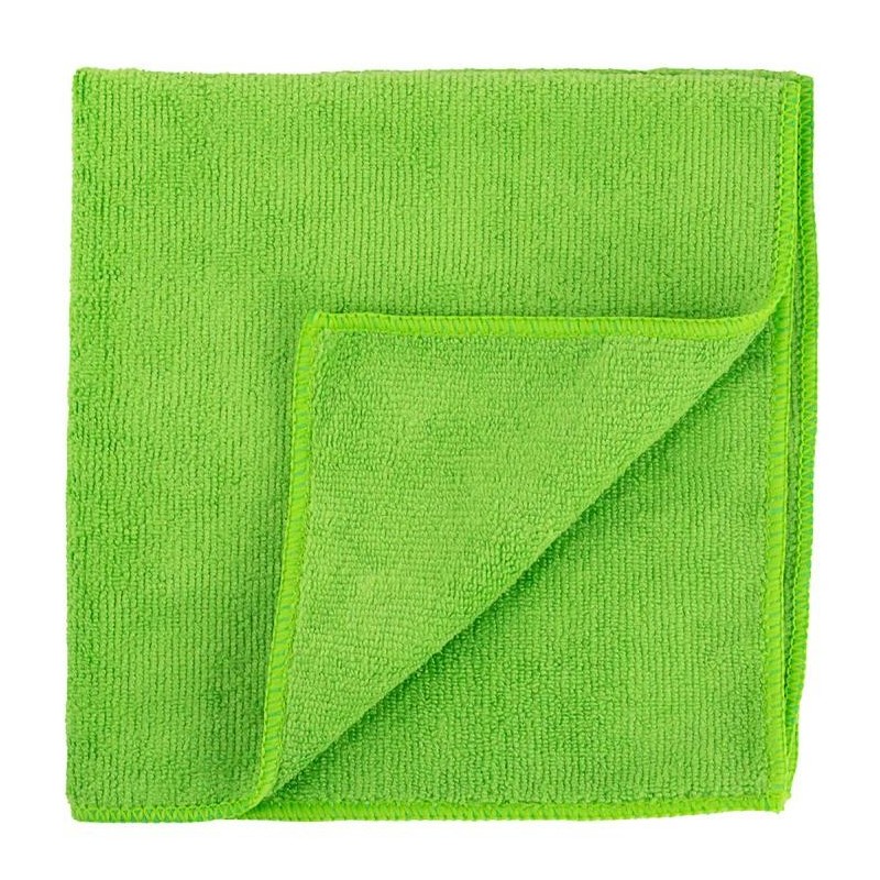 Paño de Microfibra para Limpieza en General de 40 cm x 40 cm, color VERDE