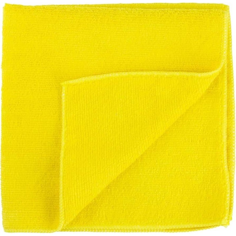 Paño de Microfibra para Limpieza en General de 40 cm x 40 cm, color AMARILLO