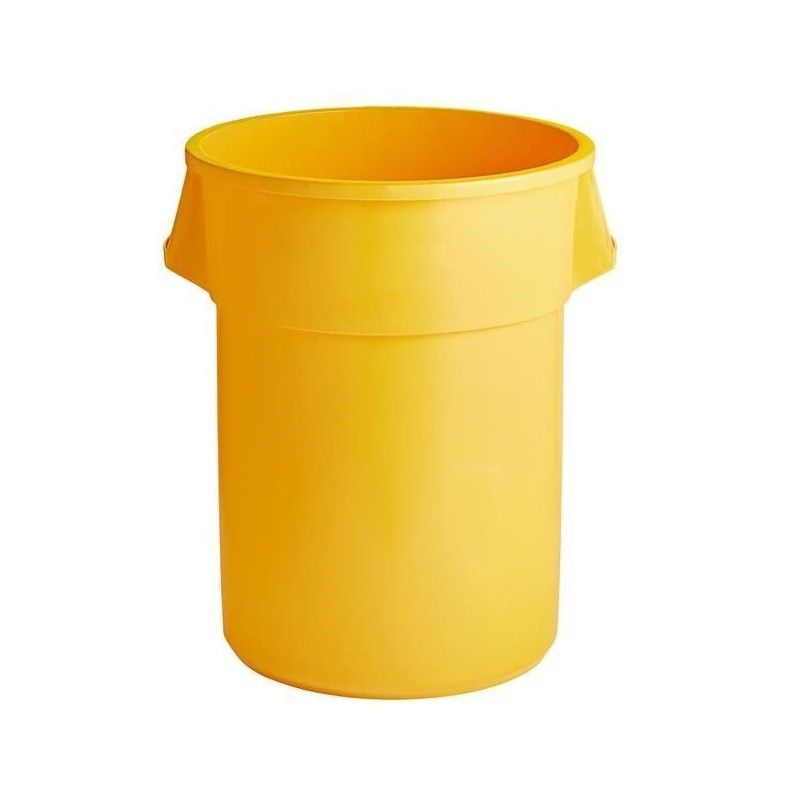 Contenedor Redondo para Basura de 55 Galones, Colores Varios