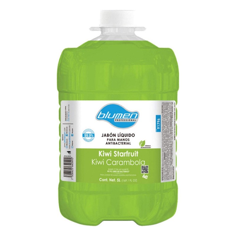 Jabón Antibacterial Líquido BLUMEN® Caja con 2 Botellas de 5 L.