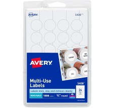 Etiqueta Redonda Blanca...