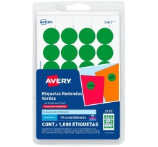 Etiqueta Redonda Verde...