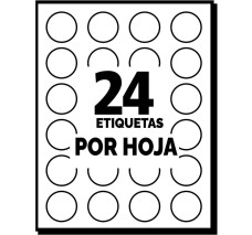 Etiqueta Redonda Verde Avery, Laser/Inkjet, 1.9 cm (3/4"), Paquete/1008