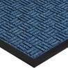 Tapete de Entrada Absorbente Estilo Parquet, Azul, 3' x 10' (90 cm x 3 mt) 