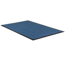Tapete de Entrada Absorbente Estilo Parquet, Azul, 3' x 10' (90 cm x 3 mt) 