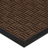 Tapete de Entrada Absorbente Estilo Parquet, Café, 3' x 10' (90 cm x 3 mt) 