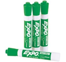 Marcador Para Pintarron Expo Verde, Caja / 12