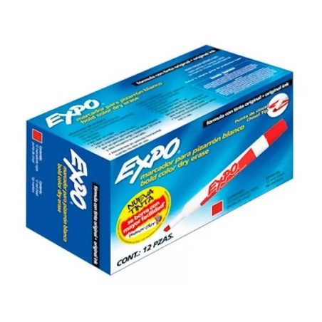 Marcador Para Pintarron Expo Rojo, Caja/12
