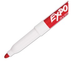 Marcador Expo Pizarrón, Rojo, Punto Fino, Bajo Olor, Caja/12