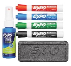 Kit de Marcadores para Pizarrón Blanco Expo, Paquete/6 Piezas