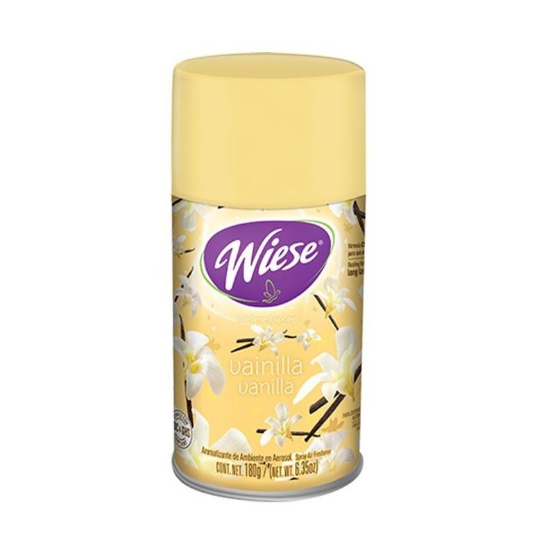 Aromatizante Aerosol para Dosificador WIESE®, Vainilla 180 Gr.