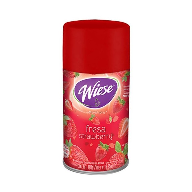 Aromatizante Aerosol para Dosificador WIESE®, Fresa 180 Gr.
