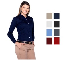 Blusa de Gabardina, Manga...