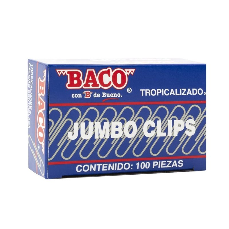Clip Jumbo Tropicalizado, Baco, Caja/100