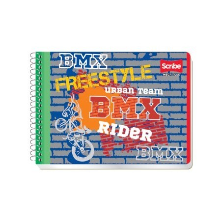 Cuaderno de Rayas, Forma Italiano Scribe, Espiral,100 Hojas