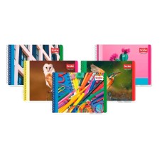 Cuaderno de Rayas, Forma Italiano Scribe, Espiral,100 Hojas