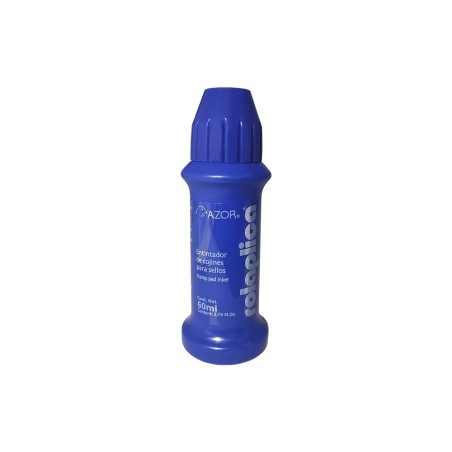 Tinta para Sello Color Azul, Azor, 60 Ml