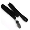 Cordon con Clip para Tarjeta de Identificación, Color Negro, Paq/50