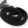Cordon con Clip para Tarjeta de Identificación, Color Negro, Paq/50