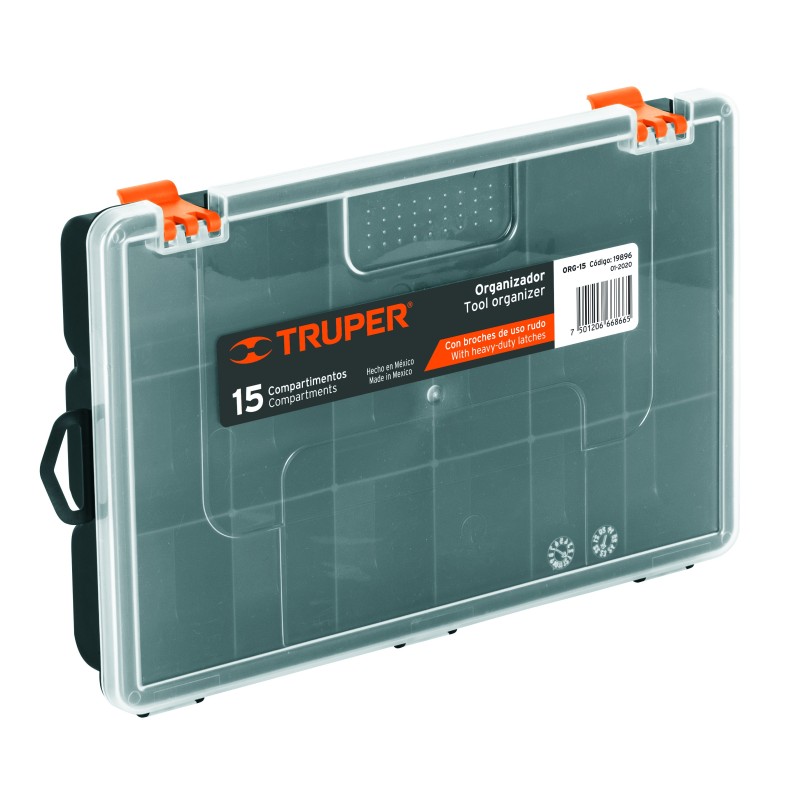 Organizador 11" con 15 Compartimientos, Truper