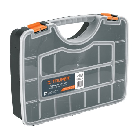 Organizador 17" Reforzado con 17 Compartimentos, Truper