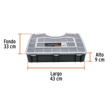 Organizador 17" Reforzado con 17 Compartimentos, Truper