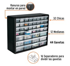 Organizador con 44 Gavetas, Truper