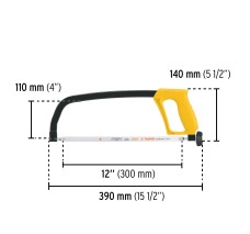 Arco 12" De Solera Para Segueta, Pretul