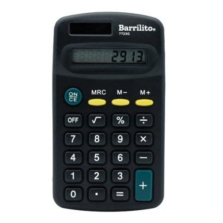 Calculadora de 8 Dígitos, Acme, Negra