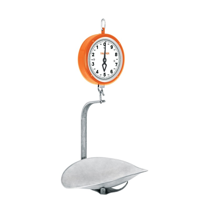 Báscula Capacidad 10 Kg Mecánica Colgante, Truper