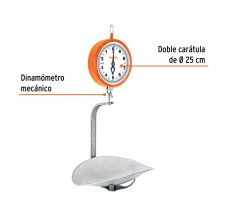 Báscula Capacidad 10 Kg Mecánica Colgante, Truper