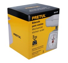 Báscula Mecánica para Cocina, 3 Kg, Pretul