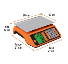 Báscula Electrónica Multifunciones,20 Kg. Truper