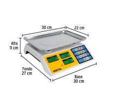 Báscula Electrónica Multifunciones, 30 Kg, Pretul