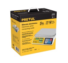 Báscula Electrónica Multifunciones 40 kg, Pretul