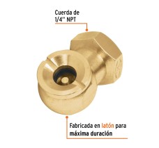 Cabeza Infladora de Llantas, Conexión Hembra 1/4" Npt,Truper