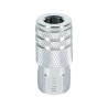 Cople Rápido de Acero, Hembra, Cuerda 1/4" NPT, PRETUL