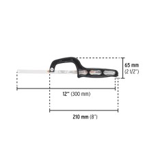 Mini Arco 12" de Plástico Para Segueta, Pretul