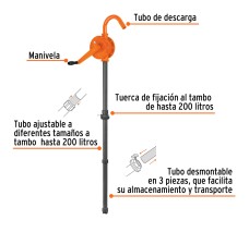 Bomba Extractora de Ácidos con Manivela, Truper