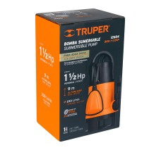 Bomba Sumergible Plástica, 1-1/2 Hp para Agua Sucia, Truper