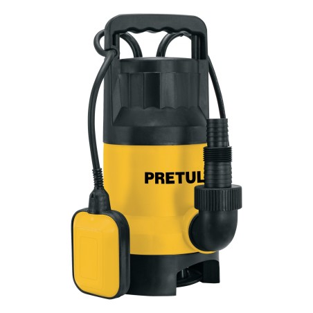 Bomba Sumergible Plástica, 1 Hp para Agua Sucia, Pretul